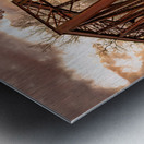 Steel girder bridge carries the bike walking trail over Deckers  Metal print