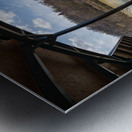 Fisheye lens view of Ruby Amphitheater in Morgantown WV Metal print