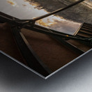 Fisheye lens view of Ruby Amphitheater in Morgantown WV Metal print