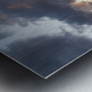 Steel girder bridge carries the bike walking trail over Deckers  Metal print