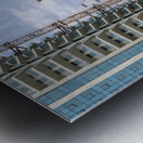 Detail of different designs on apartments in Business Bay Dubai Metal print