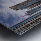 Modern buildings crowd the waterfront at Dubai Marina UAE Metal print