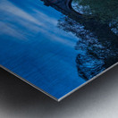 Old stone railway viaduct over River Nidd in Knaresborough Metal print