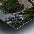 Black and white tudor home on Church Hill in Ellesmere Shropshir Impression metal