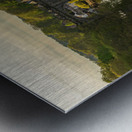 Old stone railway viaduct over River Nidd in Knaresborough Impression metal