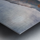 Sun rising over Valley Falls on a misty autumn day Metal print