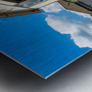 Oswestry South railway signal control box in Shropshire Metal print