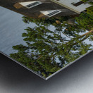 Old cottage and garden in Williamsburg Virginia Impression metal