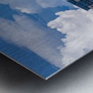 USA Flag flying at National Harbor in Maryland near Washington D Impression metal