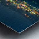 Lights twinkling in Morgantown at night Metal print