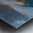 Sunset over the mountains of Hanalei Bay Metal print