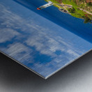 Kilauea lighthouse on headland against blue sky on Kauai Metal print