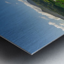 Panoramic view over the Hanalei national wildlife refuge Kauai Metal print