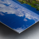 Kilauea lighthouse on headland against blue sky on Kauai Impression metal