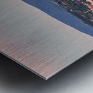 Sunset lights the sky above Morgantown in West Virginia Impression metal