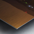 Supermoon rises in the sky above Morgantown in West Virginia Metal print