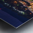 Downtown campus of West Virginia university at nightfall Metal print