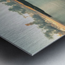 Aerial panoramic image of Lumahai Beach on the Kauai north shore Metal print