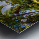 Oil painting of lagoon in the Na Aina Kai sculpture garden Metal print