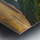 Mist swirling over Cheat River gorge at sunrise near Morgantown  Metal print