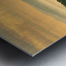 Mist swirling over Cheat River gorge at sunrise near Raven Rock Impression metal