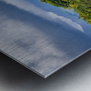 Opaekaa Falls sunlit as dark storm clouds gather over the hills Impression metal