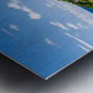 Hotel nestling in the hillside on Hanalei bay on Kauai Metal print