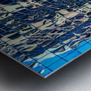 Complex reflections of a modern skyscraper in St Louis  Metal print