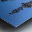 Facade and clock tower of Winneshiek County Courthouse Decorah Metal print