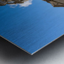 Facade and clock tower of Winneshiek County Courthouse Decorah Impression metal