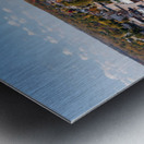 Townscape of Hannibal in Missouri  home of Mark Twain Impression metal