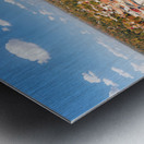 Townscape of Hannibal in Missouri from Lovers Leap overlook Metal print