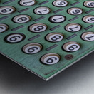 Keys of antique mechanical accounting or counting machine Metal print