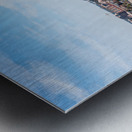 City skyline of Memphis in Tennessee with low water Metal print