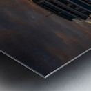 Sunset over Viking Mississippi river  cruise boat near Vicksburg Metal print