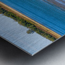 Blue clear water from Ohio river meets brown muddy Mississippi Impression metal