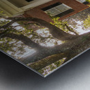 Facade of antebellum home in Natchez in Mississippi Metal print