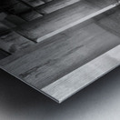 Supporting pillars of I-10 bridge above Atchafalaya basin in Lou Metal print