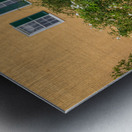 Small tree filled garden in French Quarter of New Orleans Metal print