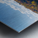 Aerial panorama of fall colors on Cheat Lake Morgantown WV with Metal print