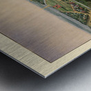 Low-angle birds-eye view of central Washington DC from 1852 Metal print