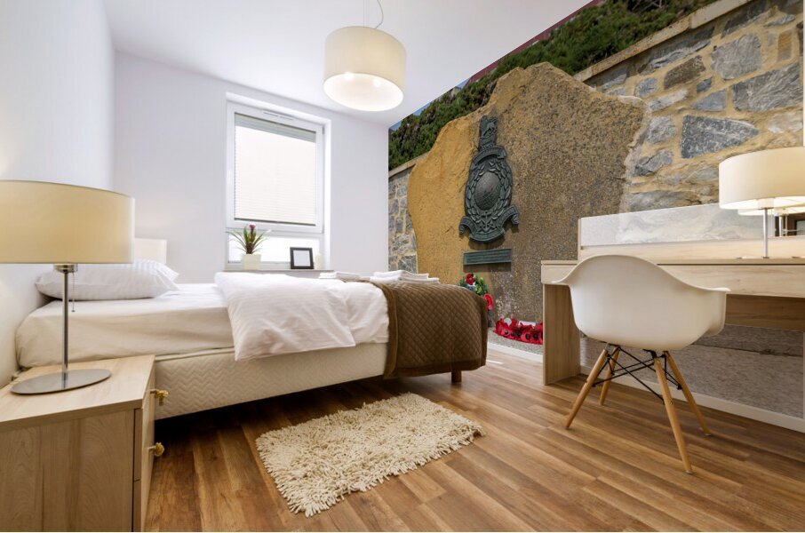 Royal Marines memorial in Stanley in the Falkland Islands Mural print