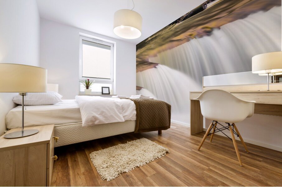 Valley Falls State Park Waterfall in West Virginia Mural print