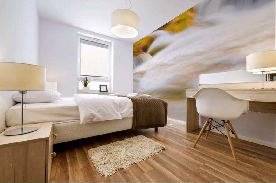 Valley Falls State Park Waterfall in West Virginia Mural print