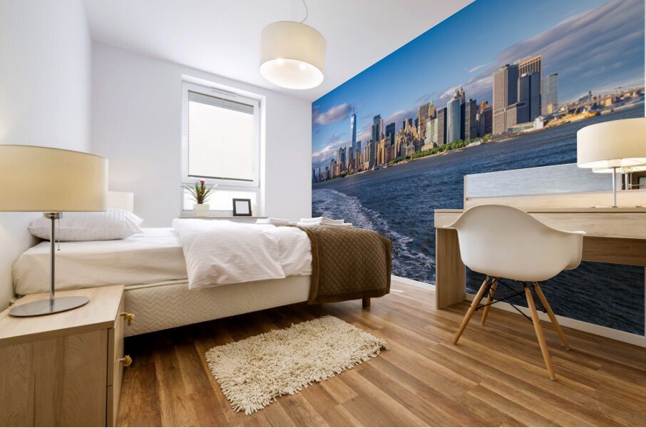 One World Trade Center dominates skyline of Lower Manhattan from Impression murale