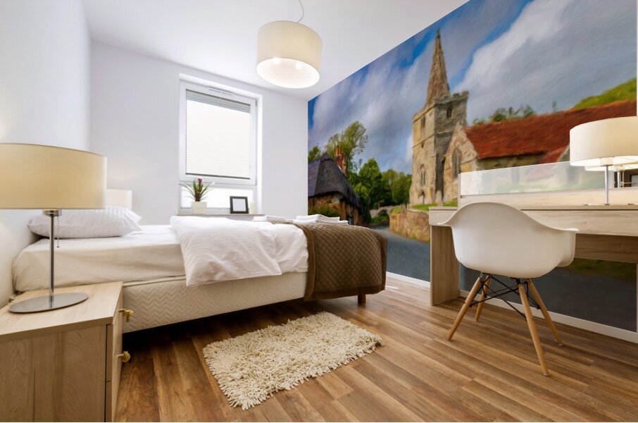 St Peters Church in Shorwell on the Isle of Wight  Impression murale