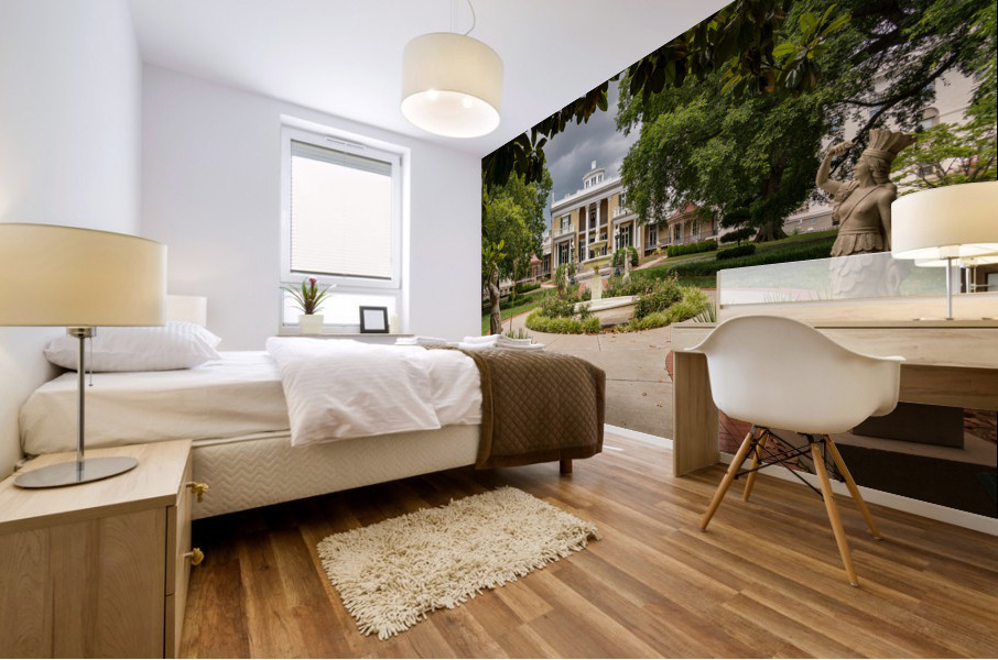 Stormy weather Belmont Mansion in Nashville Tennessee Mural print