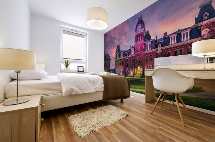 Woodburn Hall at West Virginia University in Morgantown WV Mural print