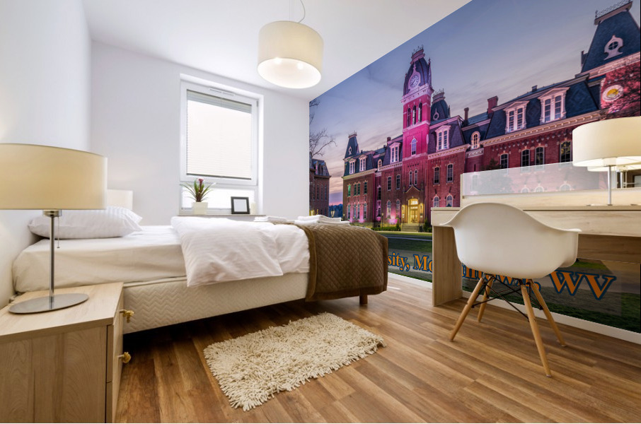 Woodburn Hall at West Virginia University in Morgantown WV Mural print