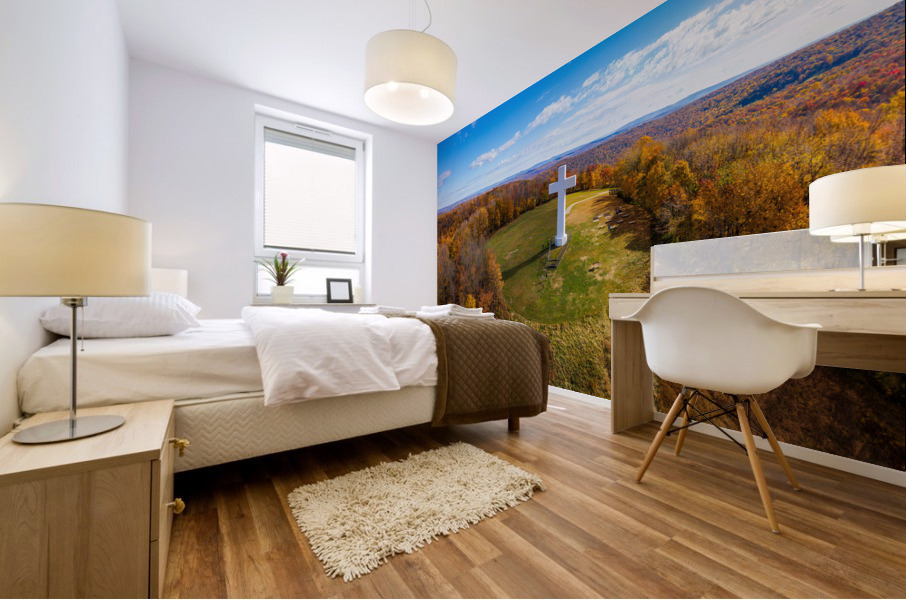 Great Cross of Christ in Jumonville near Uniontown Pennsylvania Impression murale